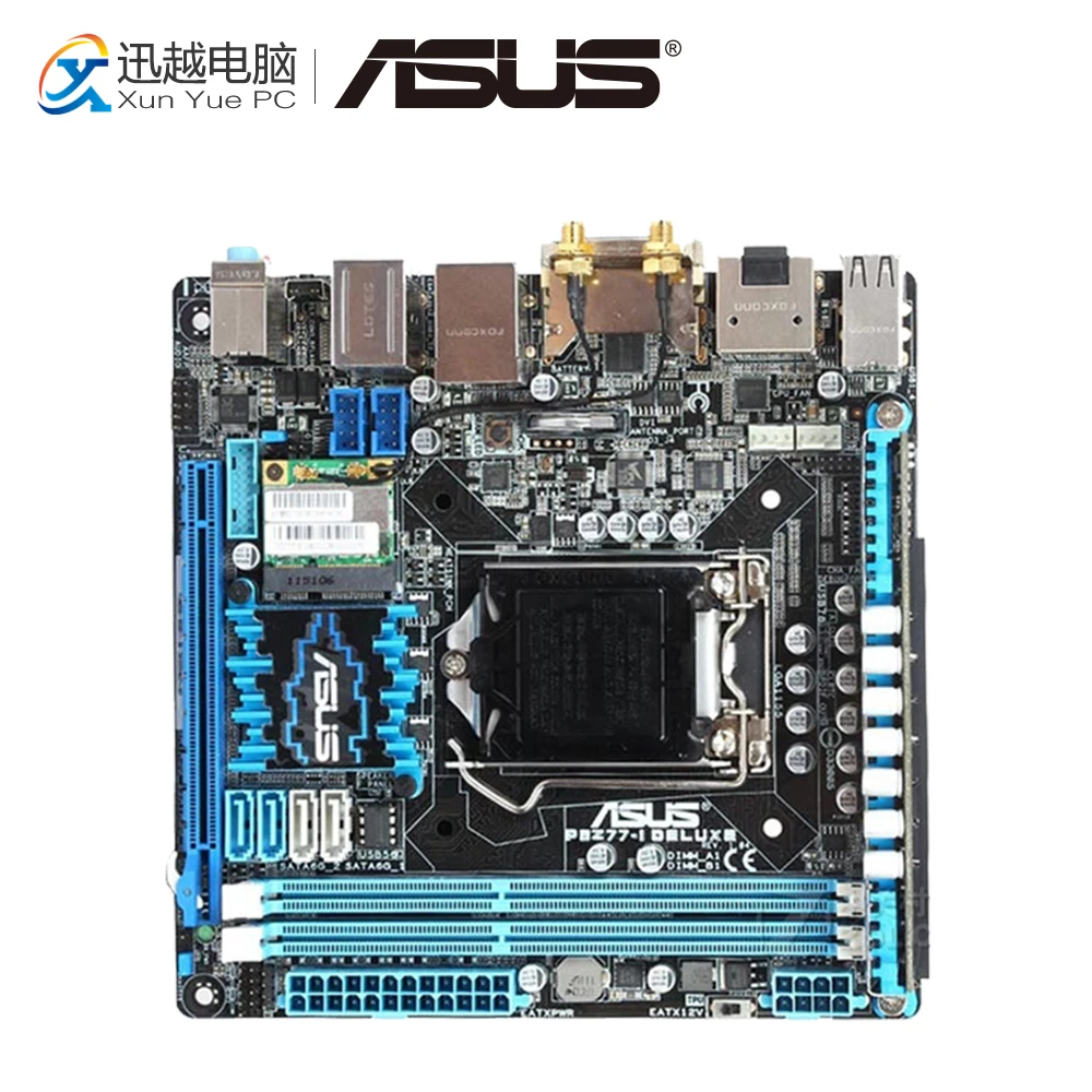 

Asus P8Z77-I DELUXE Desktop Motherboard Z77 Socket LGA 1155 For i3 i5 i7 DDR3 16GB SATA3 USB3.0 Mini-ITX Original Used Mainboard