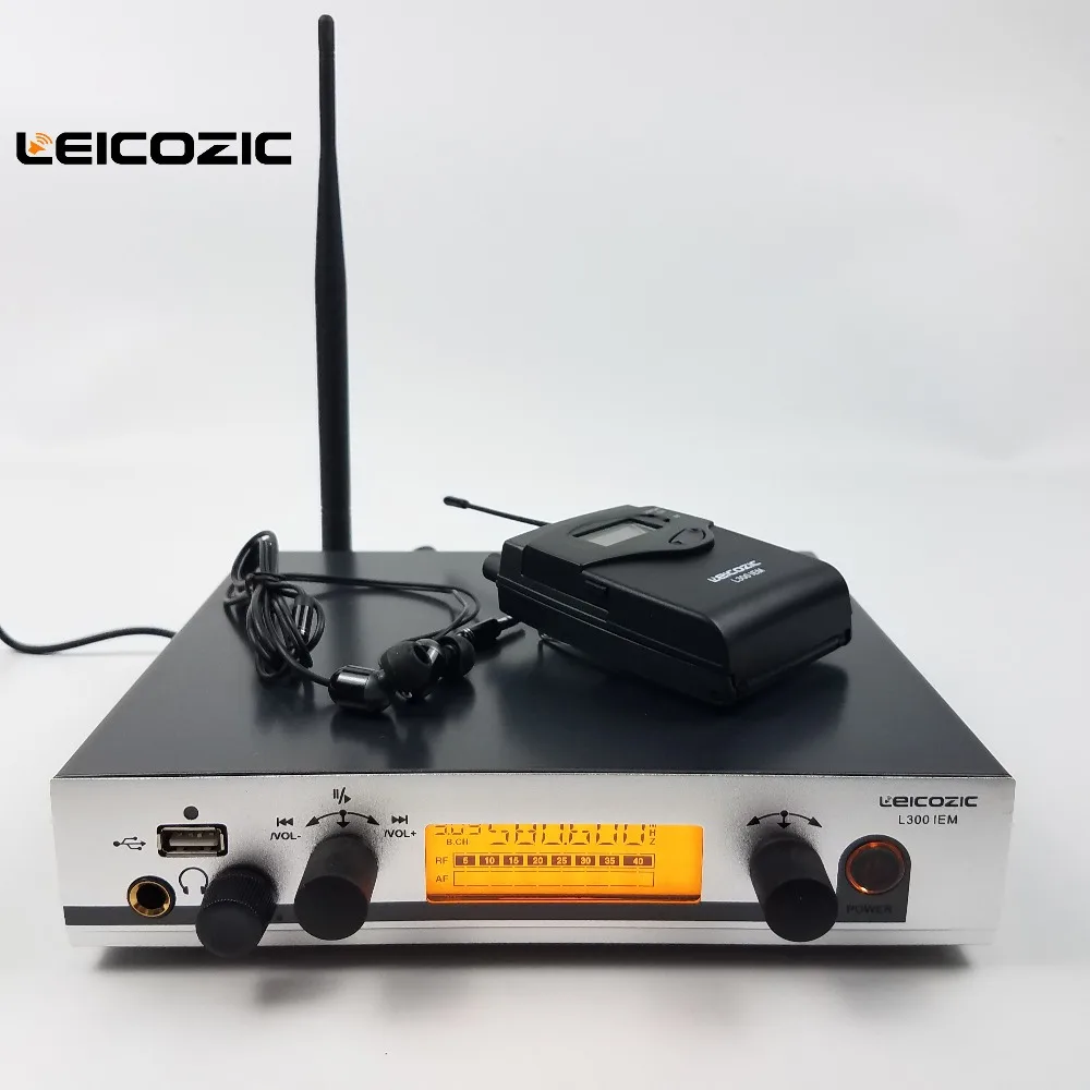 Leicosic Профессиональная беспроводная система монитора IEM 300G3 наблюдения за ушами