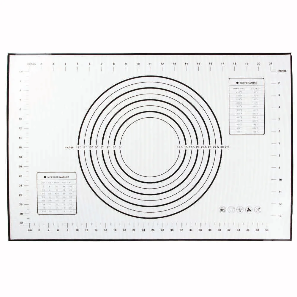 40*60 см антипригарный коврик для раскатки теста для духовки Силиконовые коврики для выпечки Кондитерские инструменты термостойкий вкладыш коврик для замеса теста коврик для выпечки - Цвет: PJ475BL