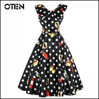 OTEN-Plus-Size-4XL-dresses-Elegant-Women-2018-Summer-New-fashion-Sleeveless-Polka-Dot-Printed-Pin