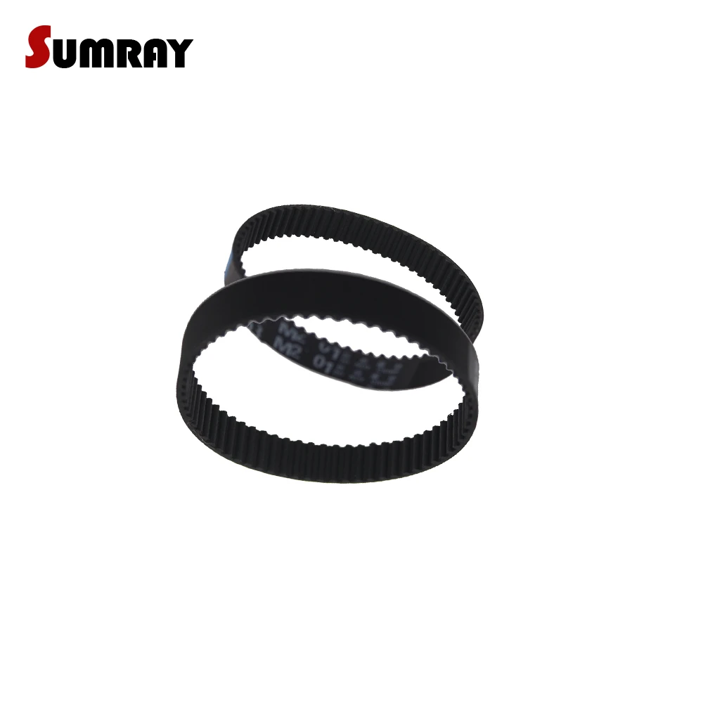 

SUMRAY HTD 3M Timing Belt3M-180/183/186/189/192/195/198/201/204/207mm Pitch Length Rubber Driver Belts 10/15mm Belt Width 2PCS