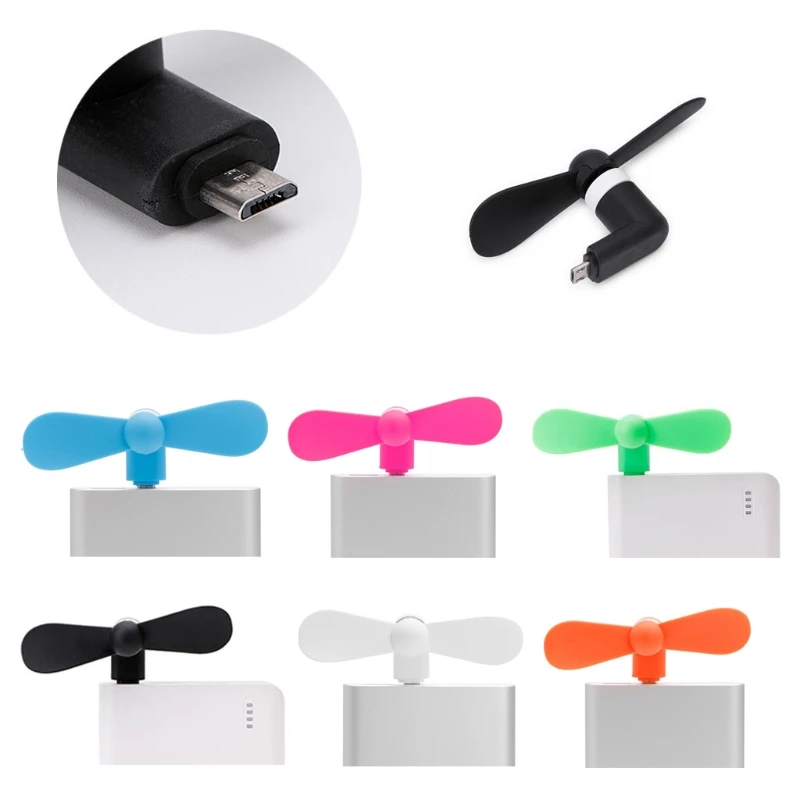 Портативный микро USB Охлаждающий вентилятор бесшумный кулер для мобильного Android
