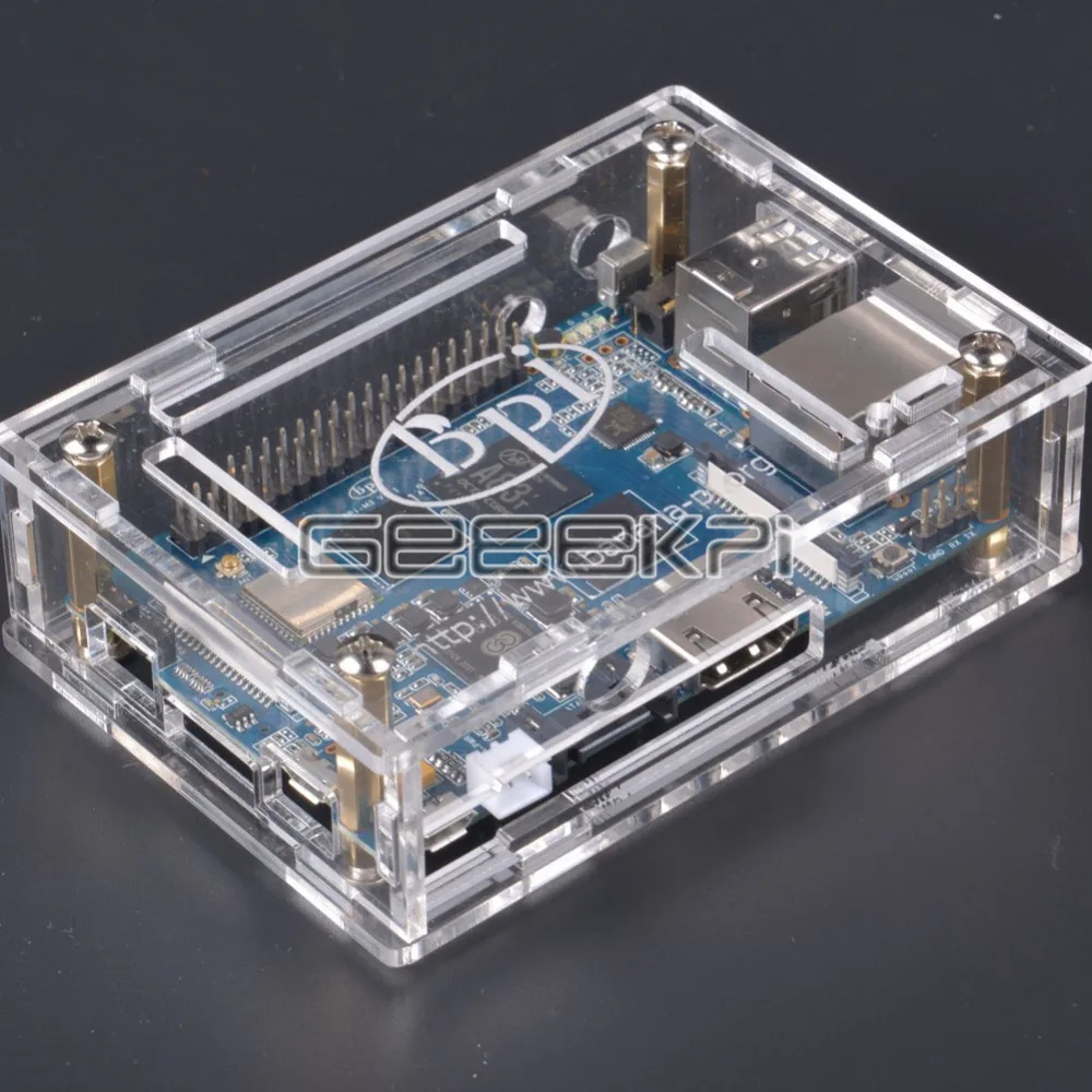 Прозрачный акриловый чехол GeeekPi защитный корпус для бананов Pi M3 BPI M3|box for|box boxbox
