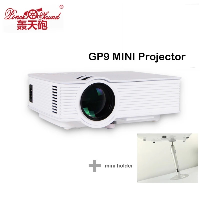Poner Saund GP9 EHD09 мини светодиодный проектор 854x480 пикселей Поддержка 1080P 1800 люмен