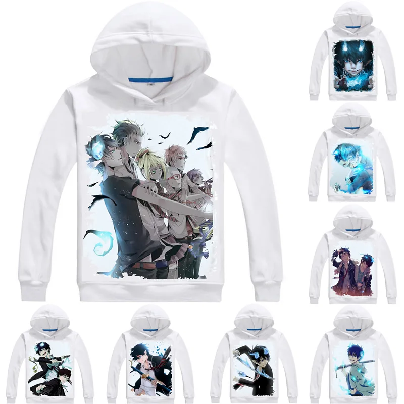 Туфли для косплея Blue Exorcist толстовки Для мужчин в стиле хип хоп с длинными