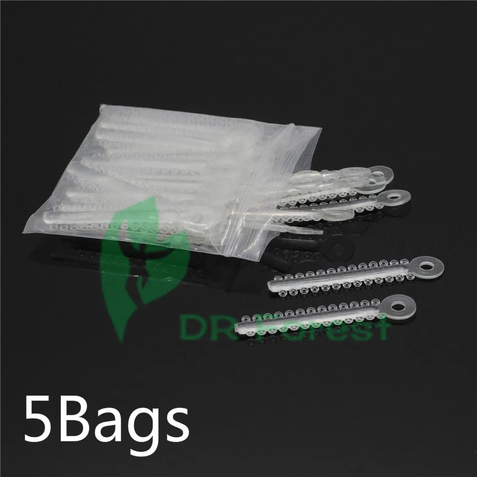 

Dental Lab Orthodontics Elastic Elastomeric Ligature Ties Bands Brace 5Bags