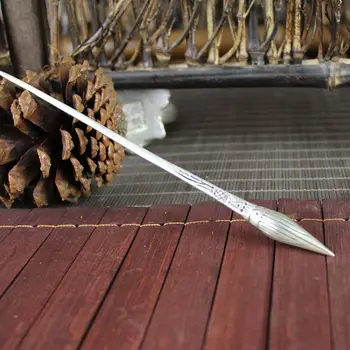 

China old silver copper Hairpin collection tuck comb