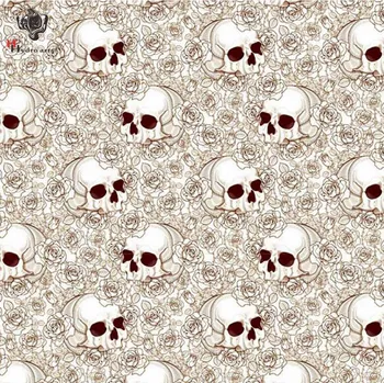 

Free Shipping Black Red Colorful SKULL Hydrogarphic Film transfer hydro water transfer printin Aqua print film. 50cm HFD059