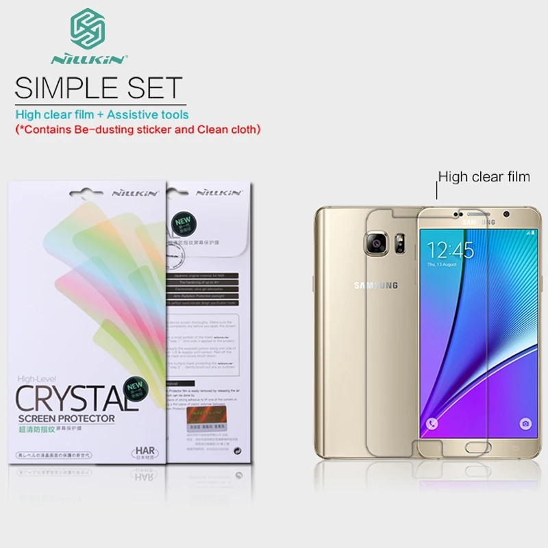 

Nillkin Super Clear screen protector for samsung galaxy note5 guard film for note 5 n920 cell phone