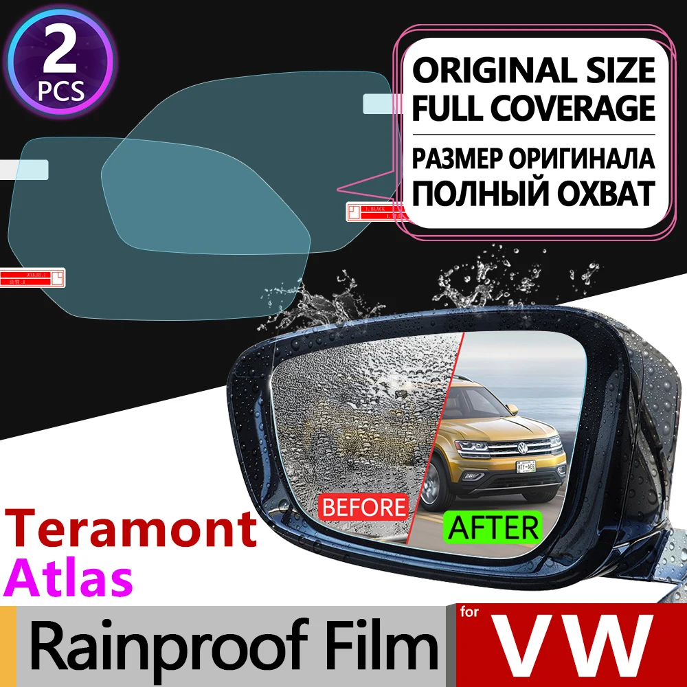 

for Volkswagen VW Teramont Atlas 2017 2018 Full Cover Anti Fog Film Rearview Mirror Rainproof Anti-Fog Films Clean Accessories