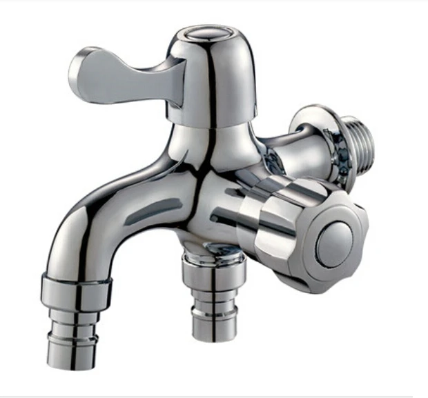 chrome finished Garden double use Bibcock washing machine faucet