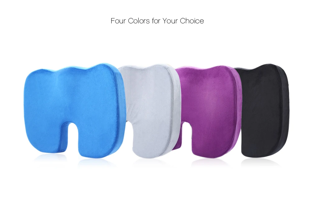 Coccyx Orthopedic Memory Foam Seat Cushion for Chair Car Office