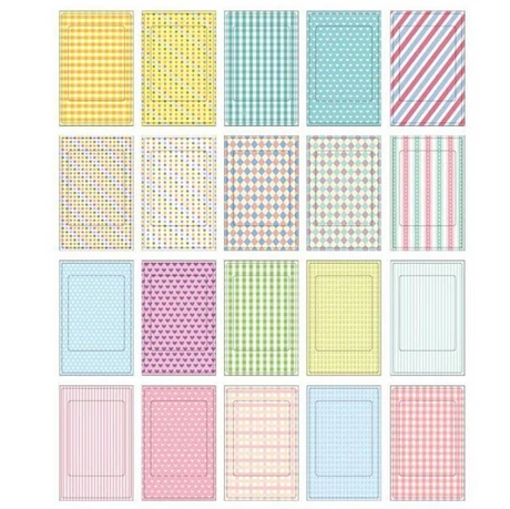 

20 Pcs/Lot Photo Albums Memo Stickers DIY Scrapbook Decorative Paper Photos Frame For Instax Mini Film Home Decor