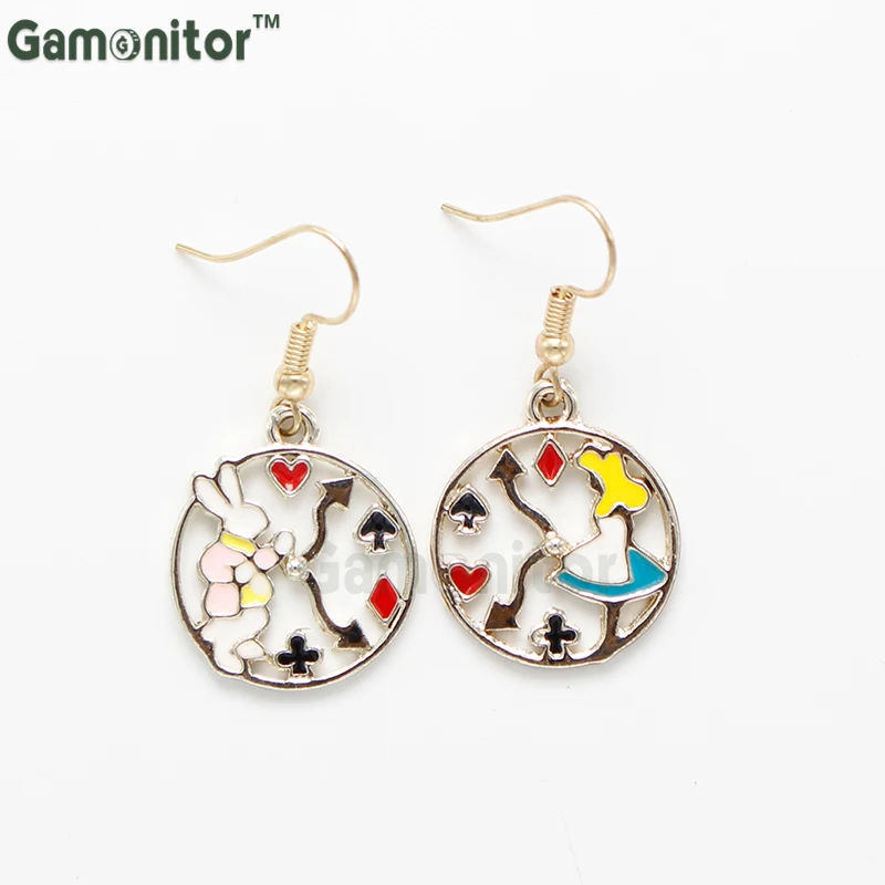 rabbit alice earrings