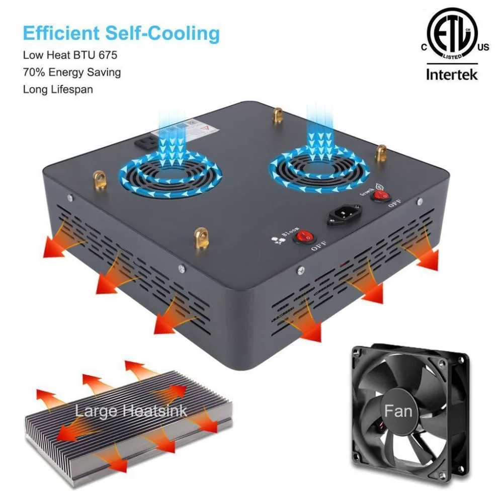 Mars II 400W LED полный спектр света для выращивания Гидропоника лампы и 70x70x160 см