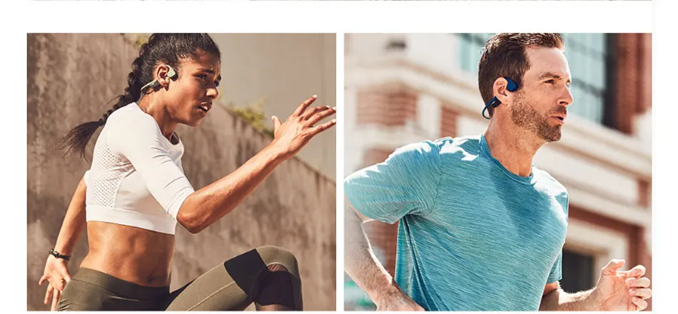 Cheap AFTERSHOKZ TREKZ AIR Bone Conduction Wireless Sport Neckband Headset Headphone Bluetooth Stereo Earphones Headsets for AS600/650 3