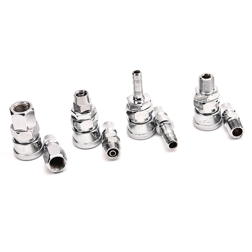 

Plug/Socket Type C Pneumatic Air Tool Compressor Hose Connector Hosetail Quick Fit Male/Female Coupler