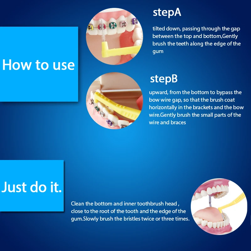 5 шт./компл. L форма для ухода за межзубным пространством щетка Зубная щетка Инструменты Ортодонтические зубочистки для ухода за межзубным пространством для Уход за полостью рта Отбеливание зубов