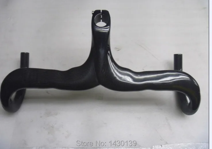 

Newest compact type road bike 3K full carbon fibre handlebar carbon bicycle handlebar and stem integratived Free shipping