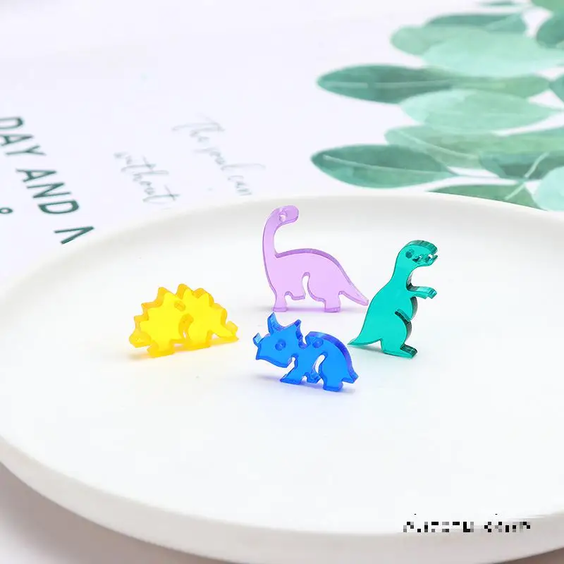 

Colorful Acrylic Dinosaur Charms Pendants For Kids Jewelry Making Supplies Diy Earrings Hand Made Accessories