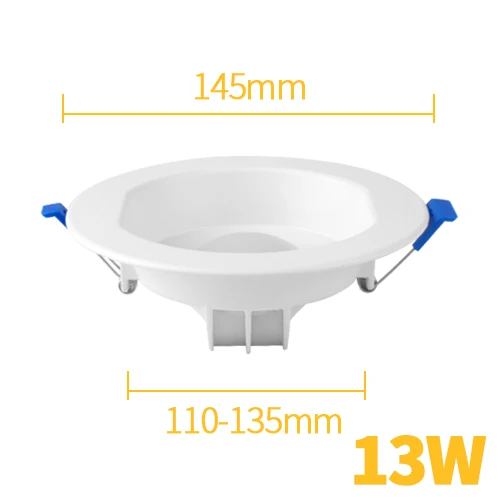 Светодиодный светильник-лампа 6 Вт, 13 Вт, 20 Вт, встраиваемая лампа, Точечный светильник, Круглый, для ванной, кухни, сада, уличного бассейна, IP65, водонепроницаемый, AC 220 В - Испускаемый цвет: 13W