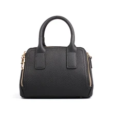 Европа и Америка натуральная кожа женские мешок двойной молнии кожаная сумочка Леди Мини сумка