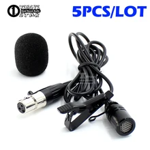 5 шт. мини XLR 3 Булавки TA3F разъем конденсаторный нагрудные Lavalier заколка для галстука Микрофон для Беспроводной караоке Системы поясной передатчик