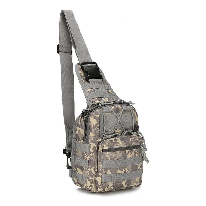 Outdoor Shoulder Military Bag Sports Climbing Backpack Shoulder Tactical Hiking Camping Hunting Daypack Fishing Backpack - Цвет: acu