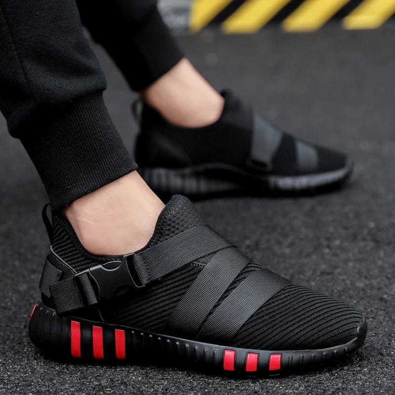 Loveontop Spring Men's running Sneakers Casual Shoes male Flyknit Mesh Fashion Breathable Light Flats Slip on Shoes for man Loveontop Spring Men's running Sneakers Casual Shoes male Flyknit Mesh Fashion Breathable Light Flats Slip on Shoes for man