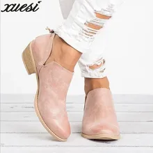 

2018 Spring Autumn Women Butterfly-knot Chelsea Boots Slip-on Med High Heels Pointed Toe Shoes Woman Sexy Pumps Wedding Shoes
