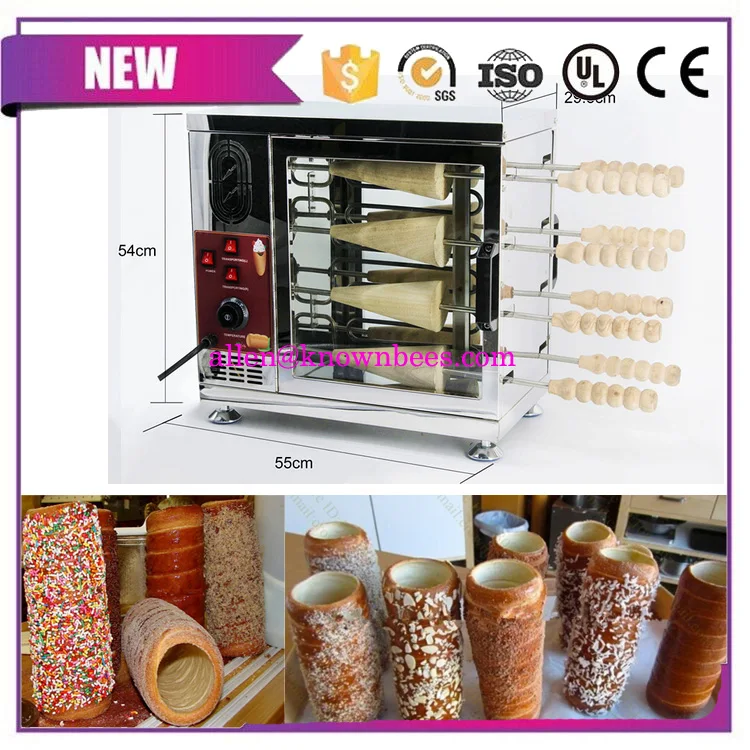 

110V/220V Commercial Electric Chimney Cake Oven Machine Deck Baker Cupcake Making Machine Ice Cream Cone Maker Machine