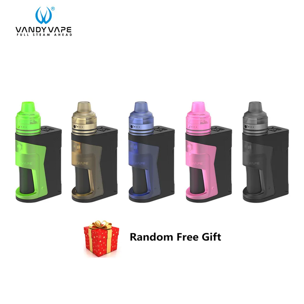 

Original Vandy vape Simple EX Kit Vandyvape Vape BOX Mod RDA Atomizer 4ml Tank Squonk Bottle MTL Core Coil 1.24ohm Pc Drip Tip