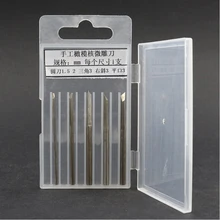 5 шт./компл. древесины инструмент для резьбы, нож набор высокого Скорость Сталь миниатюрный инструмент для ручной резьбы для энтузиастов вырезания