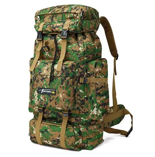 70L рюкзак большой емкости Многофункциональный водонепроницаемый армейский военный рюкзак для походов дорожные рюкзаки Mochila Militar - Цвет: Jungle digital