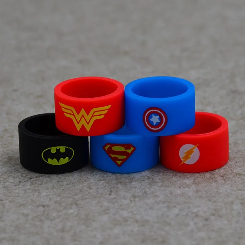 

5pcs hollywood series Silicone vape ring or vapor band for smok/joyetech/Pioneer4you/kangertech mechanical box mod or e cig tank