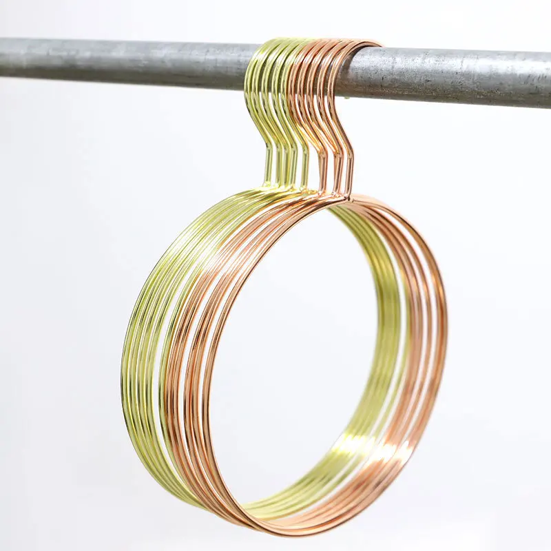 

50pcs Metal Round Clothes Hanger Scarf Drying Rack Tie Towel Holder for Bedroom Closet Free DHL WB253