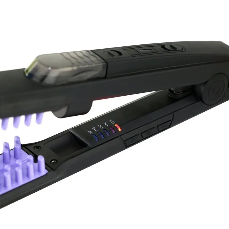 

Hair straightener Iron Pink Ceramic Straightening Fast Heating Flat Iron with Wide Heating Plate