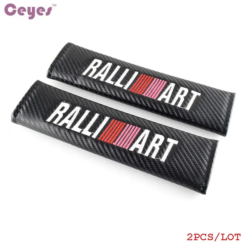 Seat Belt Cover Pads Case For Mitsubishi RalliArt Lancer Asx Outlander Pajero l200 Galant seat belt covers