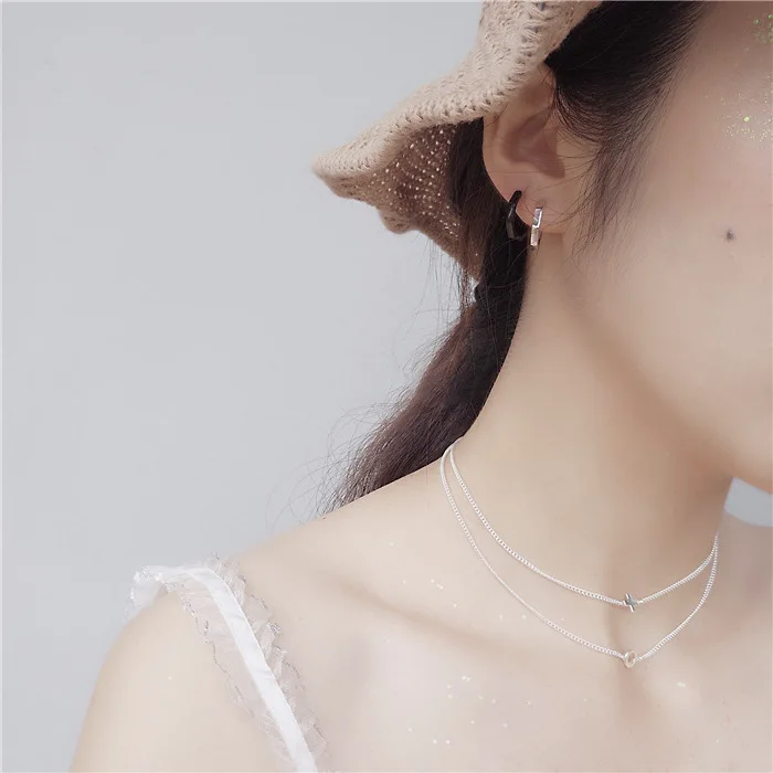 Серебро 925 пробы геометрическое кольцо унисекс|ear rings silver|unisex ringsunisex silver |