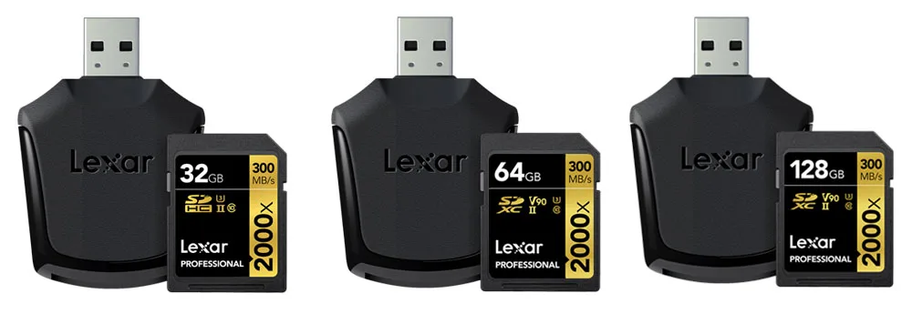 Оригинальный Lexar 300 МБ/с. 2000x128 Гб sd card 64 Гб оперативной памяти, 32 Гб встроенной памяти, U3 sd-карта SDXC класса 10 Флэш-карта памяти sd для 1080 p 3D 4 K