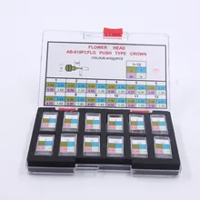 Детали часов головка цветка 619PCFLG нажимной Тип карманные часы Корона заправки золотого цвета