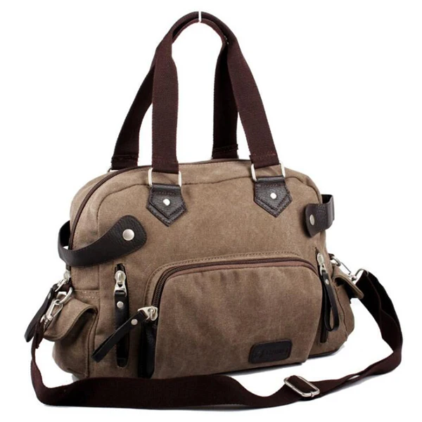 Canvas Gym Bag Men Sport Bag for Fitness Outdoor Traveling Handbag Durable Multifunctional