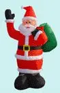 Счастливый Надувной милый Санта-Клаус 3 м надувные декорации, надувные веселые украшения