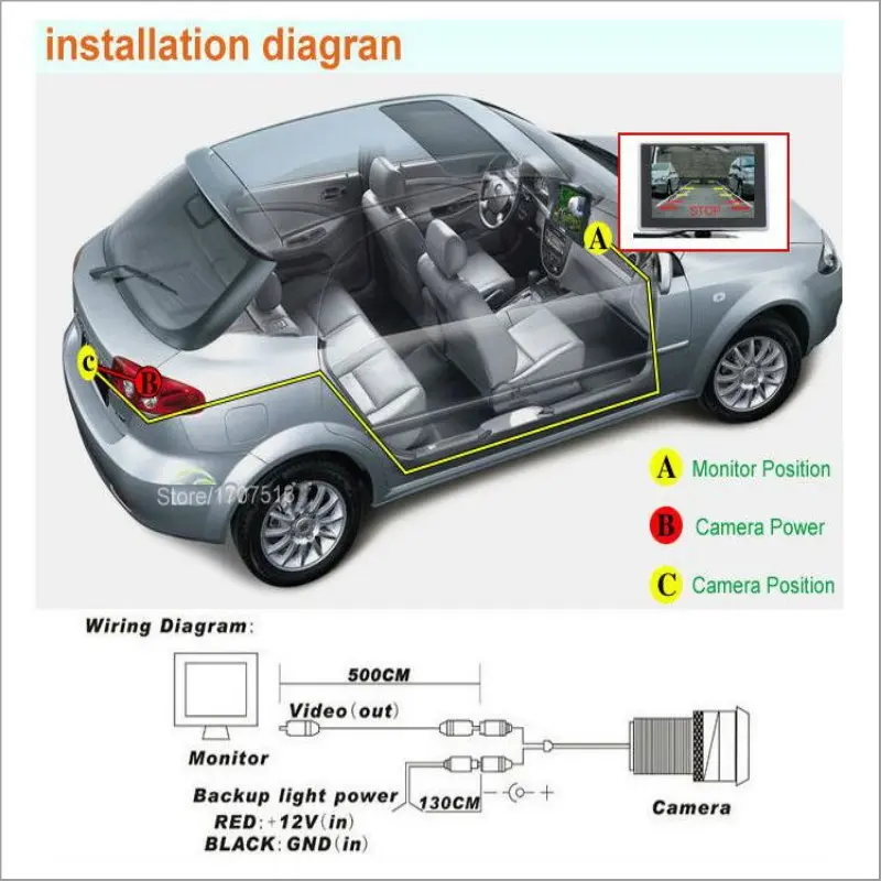 Yeshibation камера заднего вида для Mazda CX-5 CX 5 CX5 2013-Резервное копирование камера заднего вида Комплекты RCA и экран совместимы