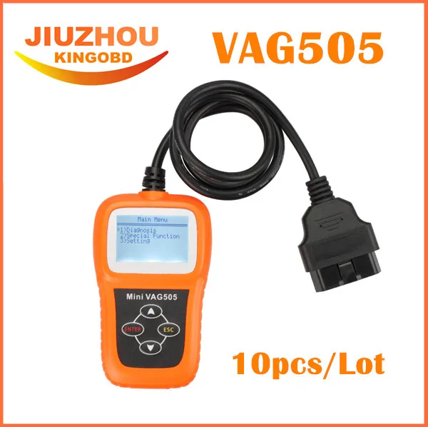 10pcs DHL Free Memoscan Mini VAG505 Professional memo scanner Vag 505 OBDii CAN OBD Code Scanner tool For VW/For AUDI |
