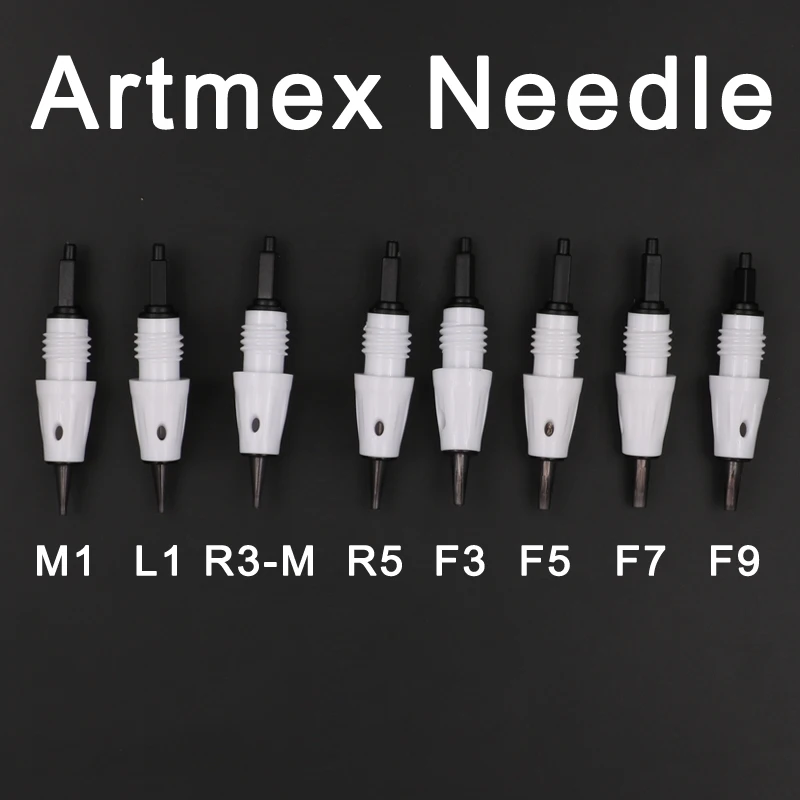 Оригинальные тату иглы Artmex V3 V6 V8 10 шт. R1 R3 R5 F3 F5 F7 F9 картридж для перманентного