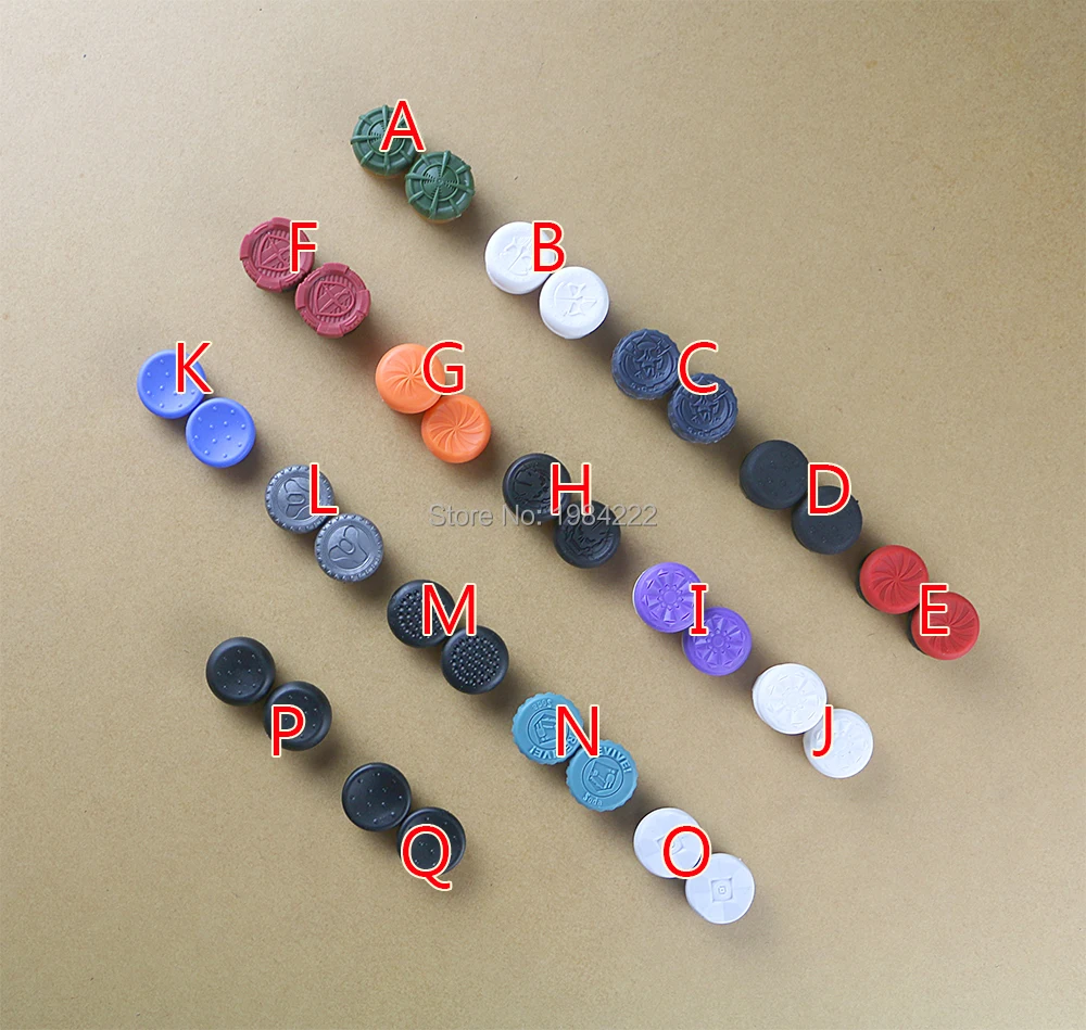 

Silicone Analog Grips Thumb Stick joystick Caps For XboxOne Controller Skull FPS Master Thumbstick Cover(24 color available)