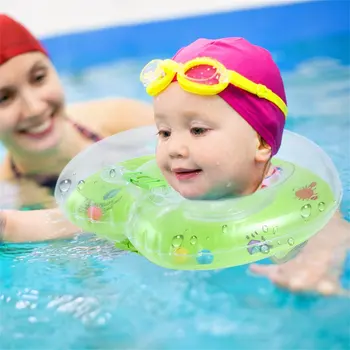 

Baby Swimming Pool Accessories baby Tube Ring Safety Infant Neck Float Circle For Bathing Inflatable 1-18 months Swim Neck Ring