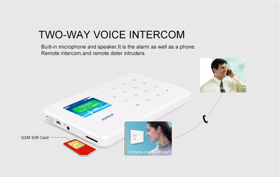 KERUI G18 Беспроводная GSM домашняя система охранной сигнализации охранная сигнализация датчик комплект с автоматическим циферблатом детектор движения датчик управление приложением