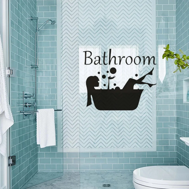 Decoration De Bathroom Stickers Stickers Bathroom Girl Stickers